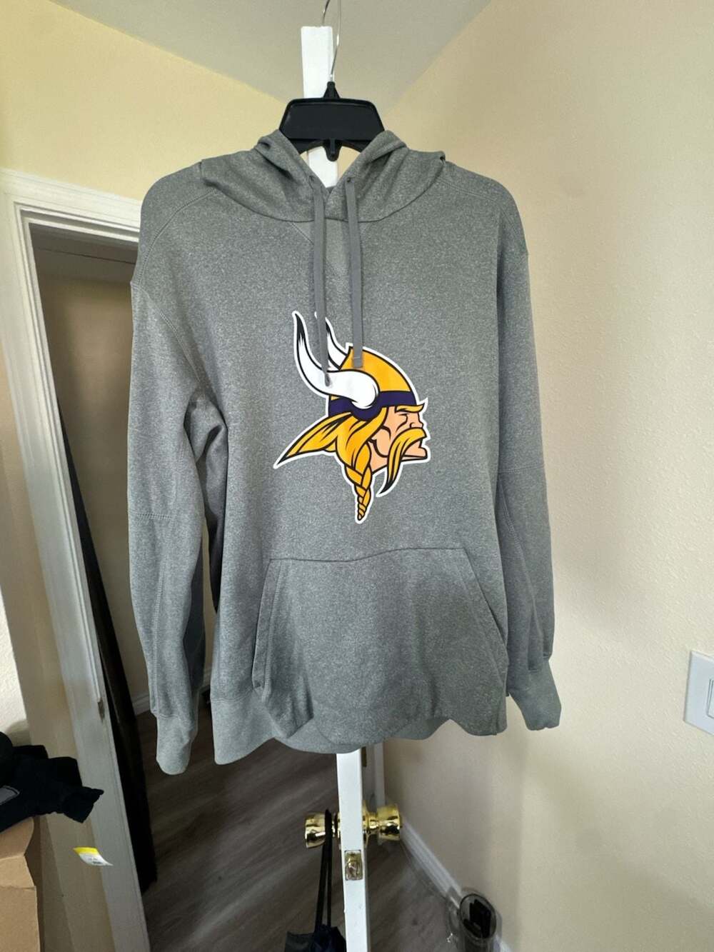 Nike Minnesota Vikings Dri-Fit Hoodie Gray Size Large